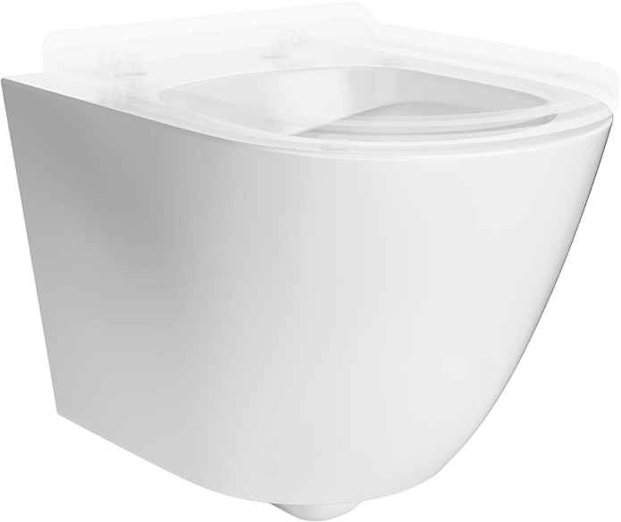 Комплект Унитаз подвесной KERAMA MARAZZI Sfera SF.wc.02 безободковый, с микролифтом, глянцевый белый + Инсталляция + Кнопка FPS.A.NM матовый никель
