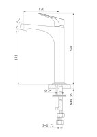Смеситель для раковины Wonzon & Woghand Balance WW-051124-CR/L хром
