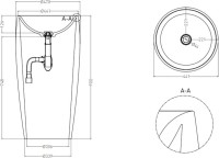 Раковина Salini Alda 130311G белый
