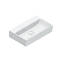 Раковина подвесная Catalano Premium 0220550001 55х35 глянцевая белая, прямоугольная