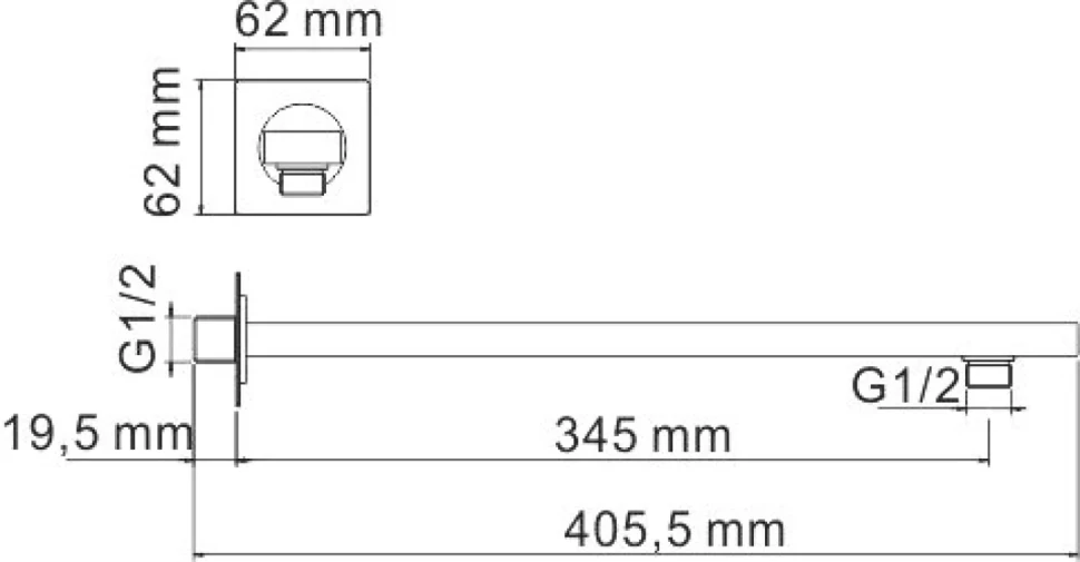 Душевой комплект Wasserkraft Neckar A2151.183.208 С ВНУТРЕННЕЙ ЧАСТЬЮ, золото