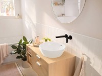 Смеситель для раковины Hansgrohe Rebris S 72528670 С ВНУТРЕННЕЙ ЧАСТЬЮ черный матовый