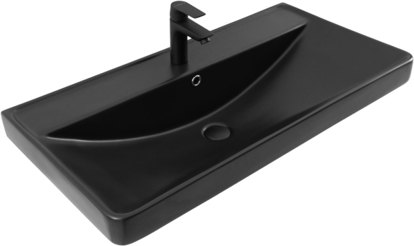 Мебельная раковина Aquanet Ирис 00329250 черная матовая