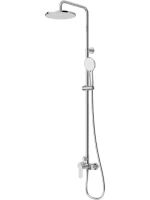 Душевая стойка Cezares Stylus STYLUS-CD-01 со смесителем, хром