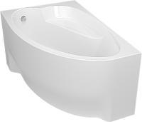 Акриловая ванна Alex Baitler Nero L 150x95 см, угловая, левая, встраиваемая, белая, асимметричная, с экраном