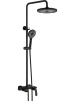 Душевая стойка Rose R1136H с каскадным изливом, черная