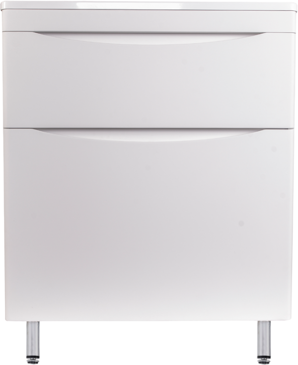 Тумба под раковину Style Line Бергамо Мини 70 Люкс Plus напольная, антискрейтч белая