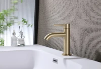Смеситель для раковины Abber Wasser Kreis AF8110G матовое золото Смеситель для раковины Abber Wasser Kreis AF8110G матовое золото