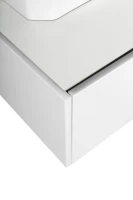 Тумба с раковиной Cezares Slider 80 подвесная, 2 ящика, со столешницей, bianco opaco