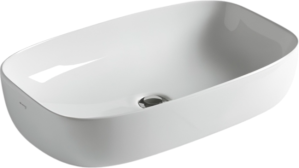 Накладная раковина Galassia Dream 7300 64 белая, овальная, фаянс