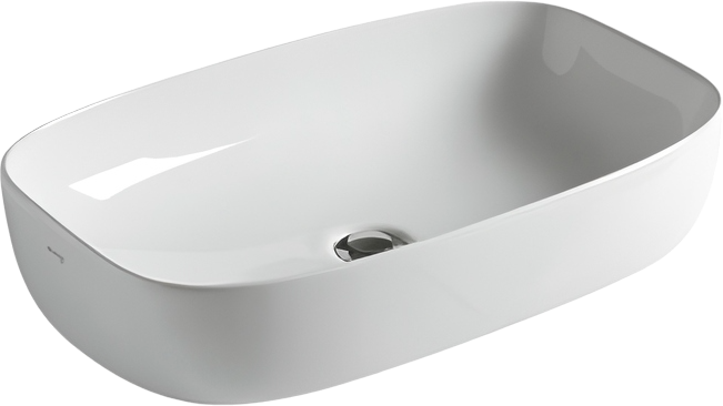 Накладная раковина Galassia Dream 7300 64 белая, овальная, фаянс