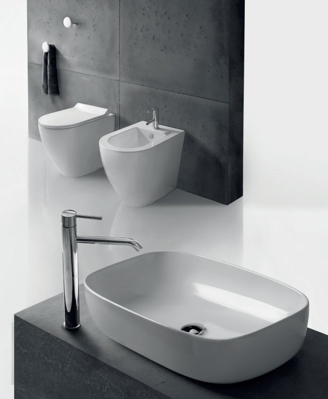 Накладная раковина Galassia Dream 7300 64 белая, овальная, фаянс