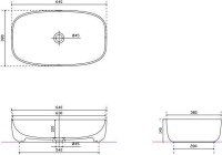 Накладная раковина Galassia Dream 7300 64 белая, овальная, фаянс