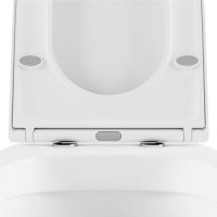 Комплект Lavinia Boho Унитаз подвесной Biore Compacto Rimless 3304101C + Крышка-сиденье Biore 33290420 с микролифтом + Инсталляция RelFix 38010010 + Кнопка RelFix 3805004B глянцевая черная, хром + Дозатор RelFix 38040010
