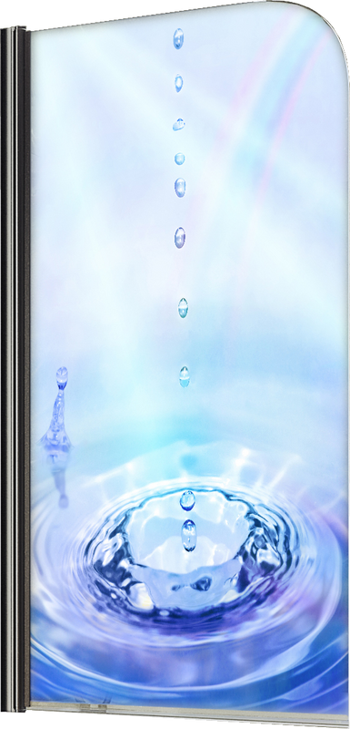 Шторка на ванну Maybahglass MGV-928-ФП012-6 60 см, профиль черный
