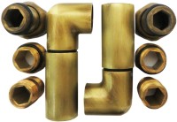 Полотенцесушитель водяной Domoterm Офелия П6 50x50, античная бронза