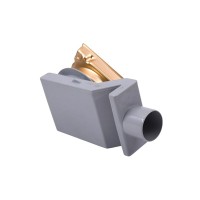 Душевой трап Plumberia Selection PS Stones PSS13OB 13x13, в пол, брашированное золото, с сифоном