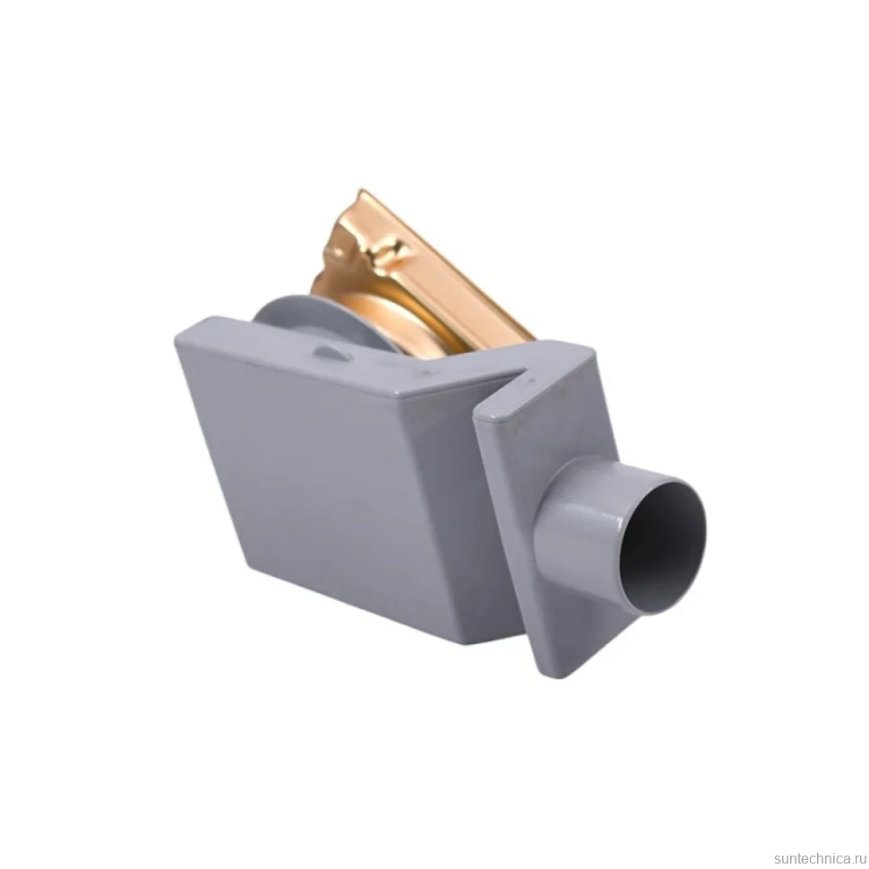 Душевой трап Plumberia Selection PS Stones PSS13OB 13x13, в пол, брашированное золото, с сифоном