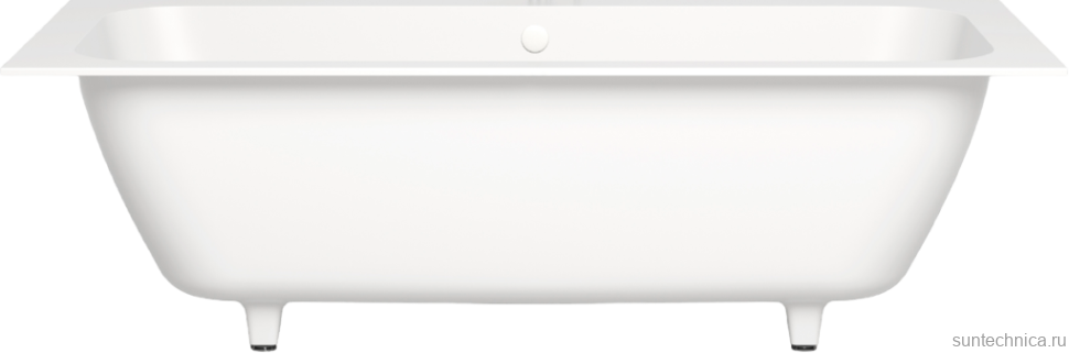 Ванна из искусственного камня Salini Orlanda Axis S-Sense 190x80 см, встраиваемая, матовая белая, на ножках