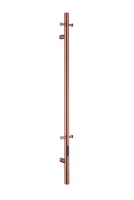 Полотенцесушитель электрический Boheme Uno 726-CB 150x10 см, скрытое подключение, брашированная медь, I-образный