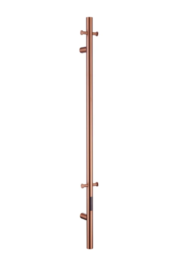 Полотенцесушитель электрический Boheme Uno 726-CB 150x10 см, скрытое подключение, брашированная медь, I-образный