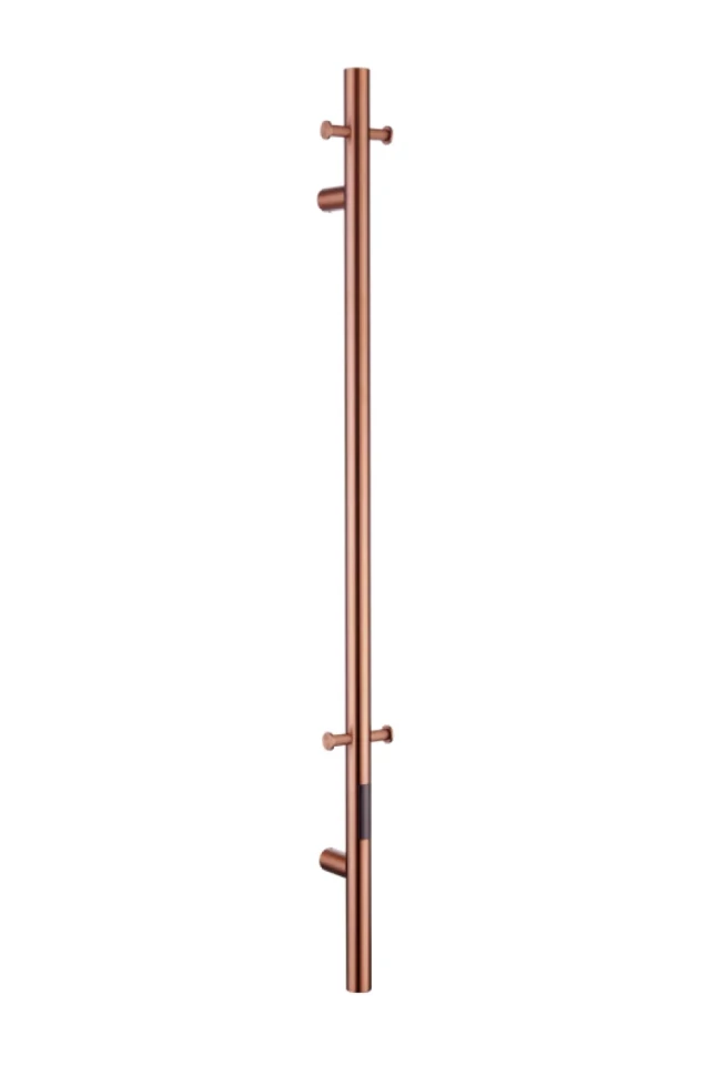Полотенцесушитель электрический Boheme Uno 726-CB 150x10 см, скрытое подключение, брашированная медь, I-образный