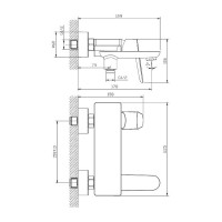 Смеситель для ванны Raglo R31.30, хром Смеситель для ванны Raglo R31.30, хром