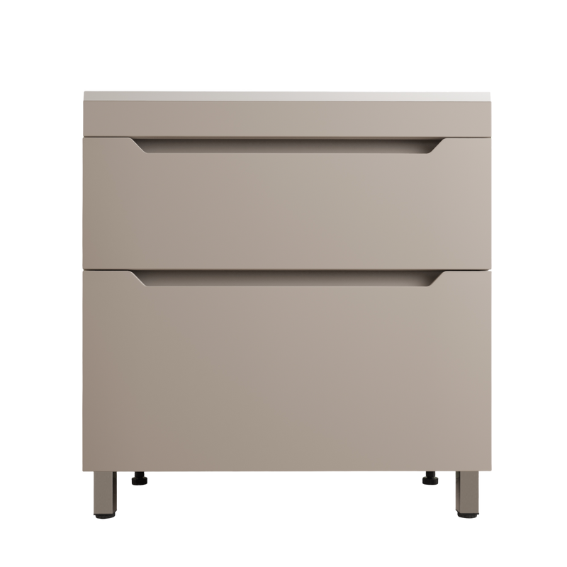 Тумба под раковину без столешницы Style Line Остин 80 напольная, крем эмаль plus