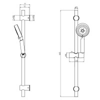 Душевой гарнитур Olive'S BD04W белый