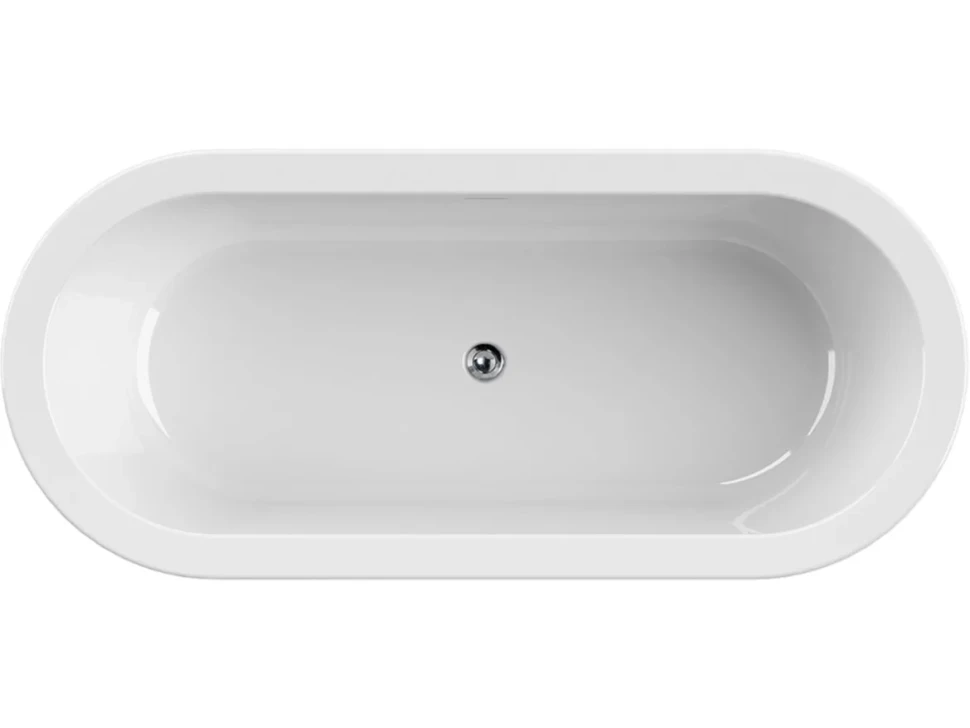 Акриловая ванна Cezares Slim SLIM CENTRAL-180-80-60-NERO-SET 180x80 см, отдельностоящая, черная матовая, овальная, с каркасом, со сливом-переливом