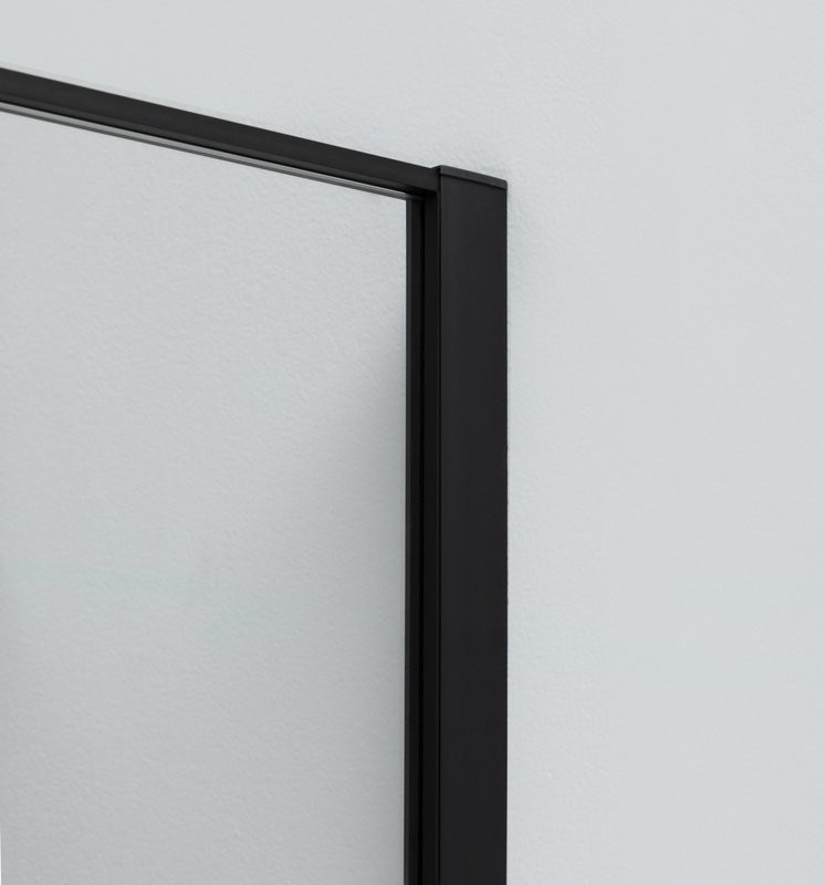 Душевой уголок Allen Brau Priority 140x80, профиль черный браш, стекло прозрачное