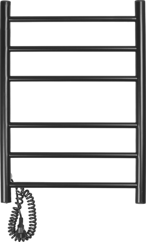 Полотенцесушитель электрический Domoterm Аврора DMT 109-6 60х40, L, черный матовый