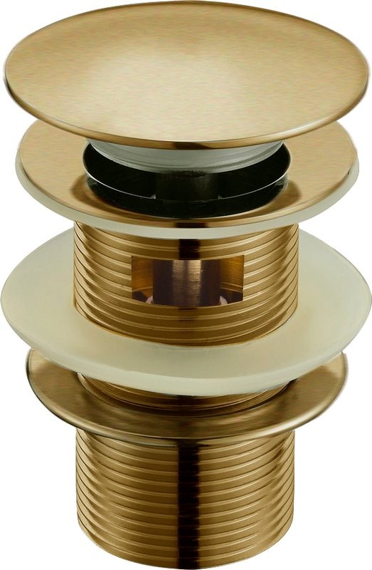 Донный клапан для раковины Boheme Medici 610/2 с переливом, бронза