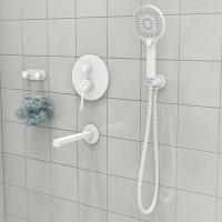 Душевой комплект IDDIS Odda ODDWT03i68 С ВНУТРЕННЕЙ ЧАСТЬЮ, белый матовый