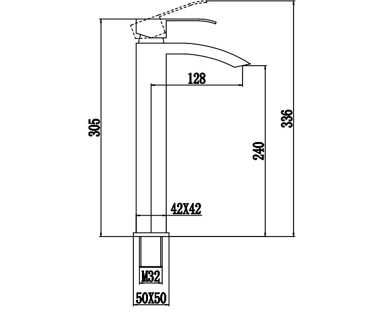 Смеситель для раковины Fmark FS8611H черный