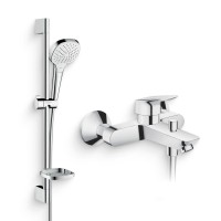 Душевой комплект Смеситель Hansgrohe Logis 71400000 + Гарнитур Croma Select  E 26586400
