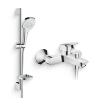 Душевой комплект Смеситель Hansgrohe Logis 71400000 + Гарнитур Croma Select E 26586400 Душевой комплект Смеситель Hansgrohe Logis 71400000 + Гарнитур Croma Select E 26586400