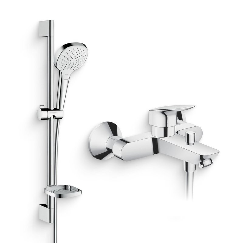 Душевой комплект Смеситель Hansgrohe Logis 71400000 + Гарнитур Croma Select  E 26586400