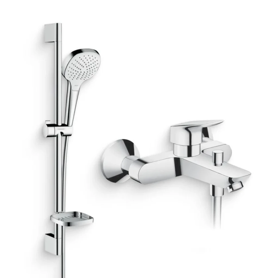 Душевой комплект Смеситель Hansgrohe Logis 71400000 + Гарнитур Croma Select  E 26586400
