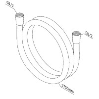 Душевой шланг AM.PM F0417B22 черный