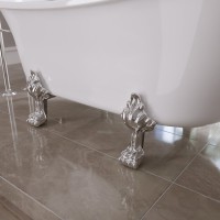 Акриловая ванна Grossman Retro GR-1002 160x70 см, отдельностоящая, белая, овальная, с каркасом, со сливом-переливом