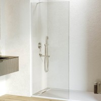 Душевая перегородка RGW Walk In WA-102-W 120x195 см, профиль матовый белый, стекло прозрачное