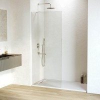 Душевая перегородка RGW Walk In WA-102-W 120x195 см, профиль матовый белый, стекло прозрачное
