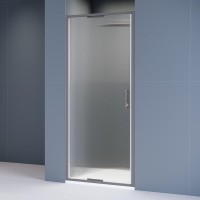 Душевая дверь в нишу RGW Stilvoll SV-05Gr 80 см, профиль матовый хром, стекло ribbed