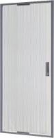 Душевая дверь в нишу RGW Stilvoll SV-05Gr 80 см, профиль матовый хром, стекло ribbed
