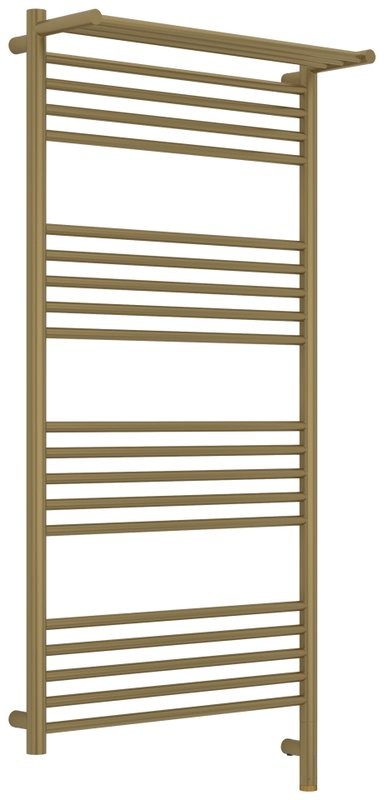 Полотенцесушитель электрический Сунержа Богема 3.1 32-6007-1260 130x65 см, подключение справа, золотой шелк, лесенка, с полкой