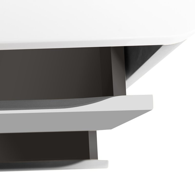 Тумба с раковиной Cezares Relax 100 подвесная, 2 ящика, bianco lucido