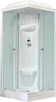 Душевая кабина Royal Bath HP RB80HP6-WC профиль белый, с низким поддоном, с сиденьем