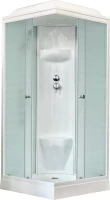 Душевая кабина Royal Bath HP RB80HP6-WC профиль белый, с низким поддоном, с сиденьем