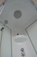 Душевая кабина Royal Bath HP RB80HP6-WC профиль белый, с низким поддоном, с сиденьем